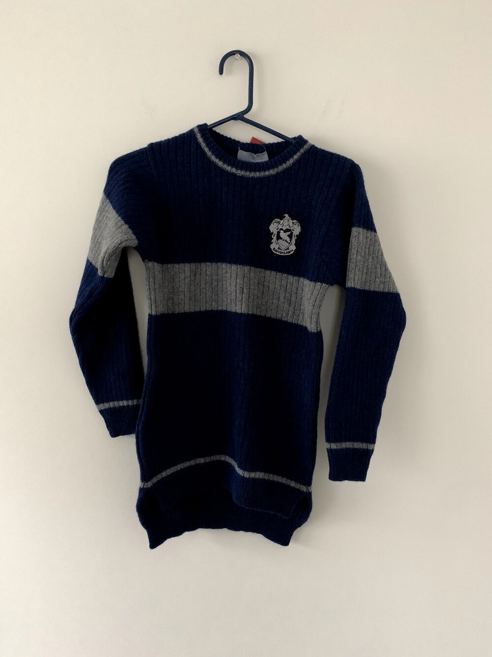 NEW RARE Harry Potter 100% Lambs Wool Ravenclaw Pullover Sweater Universal XS